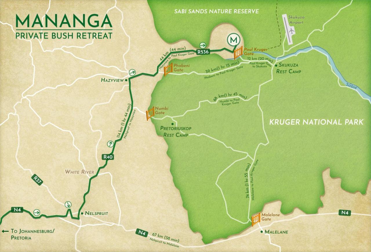 Mananga Bush Camp Hotel Скукуза Екстериор снимка