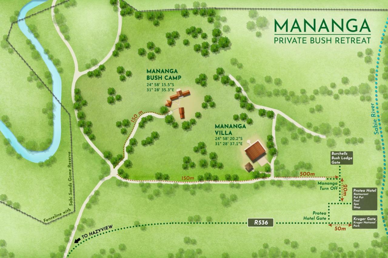 Mananga Bush Camp Hotel Скукуза Екстериор снимка